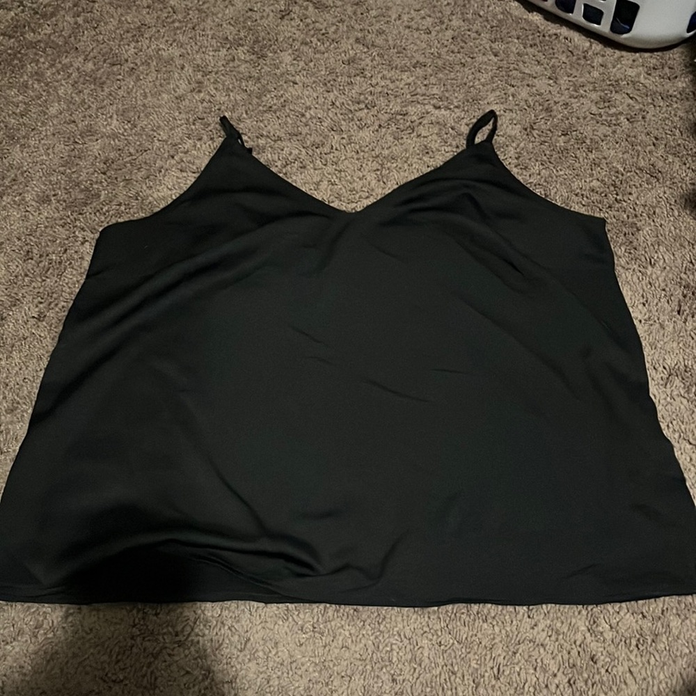 Silky black tank